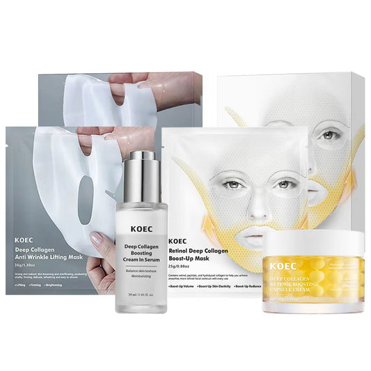 KOEC Deep Collagen Skincare Collection | Retinol & Peptide Anti-Aging Skincare Set