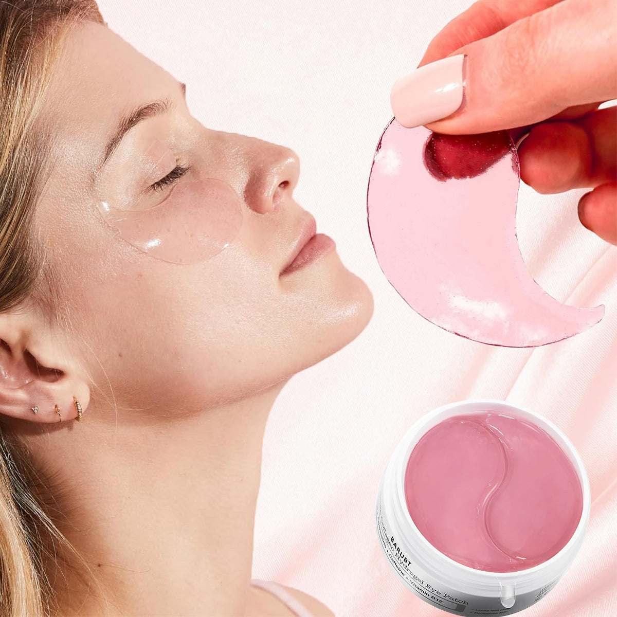BARUBT Peptide Collagen Hydrogel Eye Patches | Firming & Brightening Eye Masks