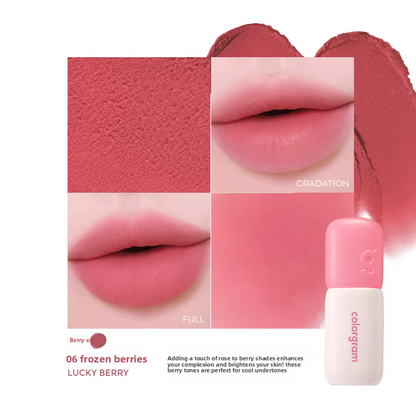 Colour Gram Matte Lip Glaze | Long-Lasting Velvet Matte Lip Colour