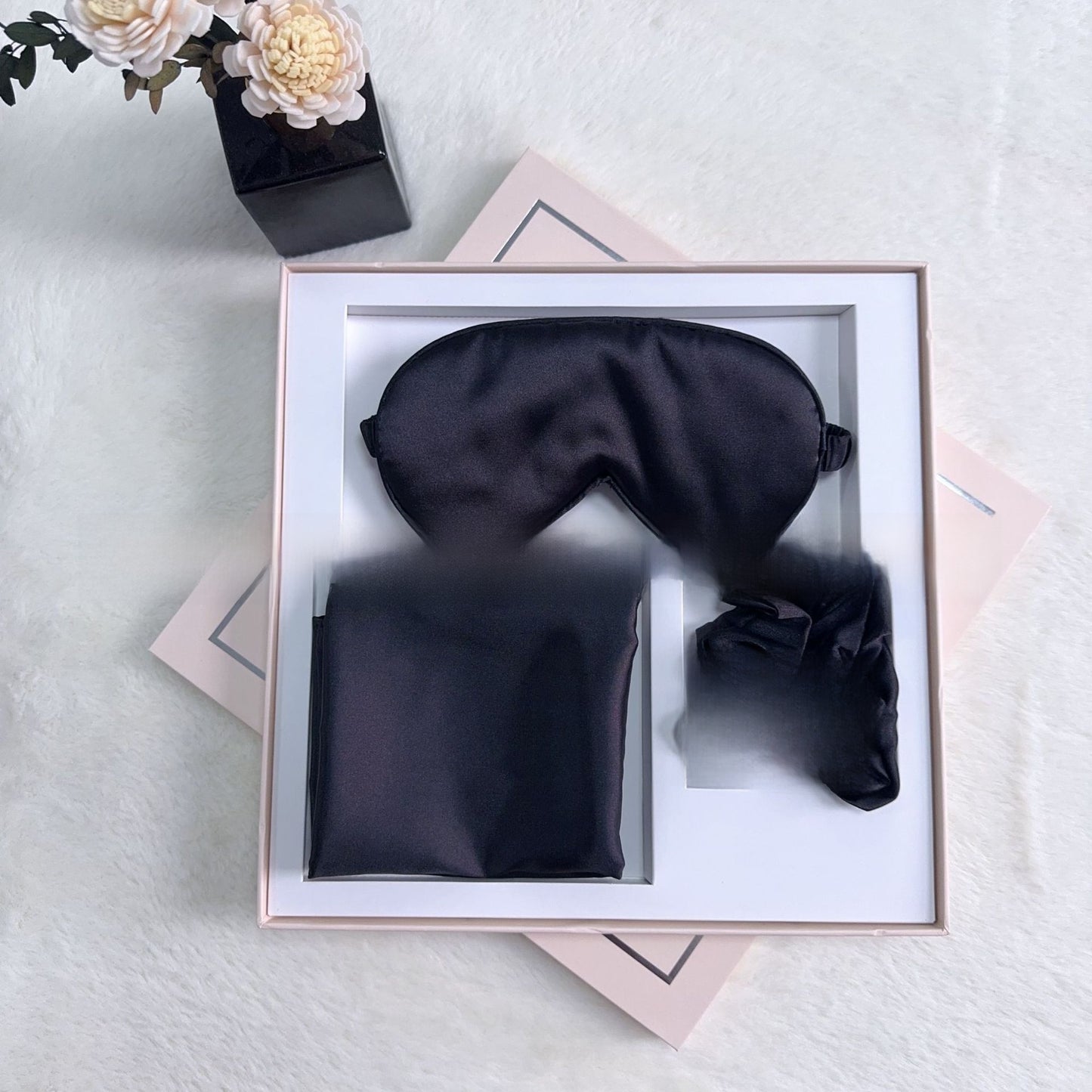 Luxury Satin Sleep Set | Eye Mask, Pillowcase & Scrunchie Gift Box