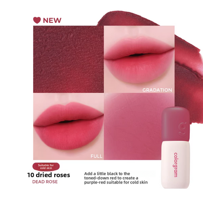 Colour Gram Matte Lip Glaze | Long-Lasting Velvet Matte Lip Colour