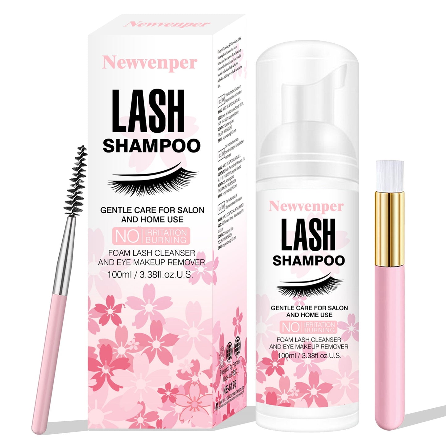 Eyelash Shampoo Cleanser | Gentle Lash Extension Cleanser & Lash Wash