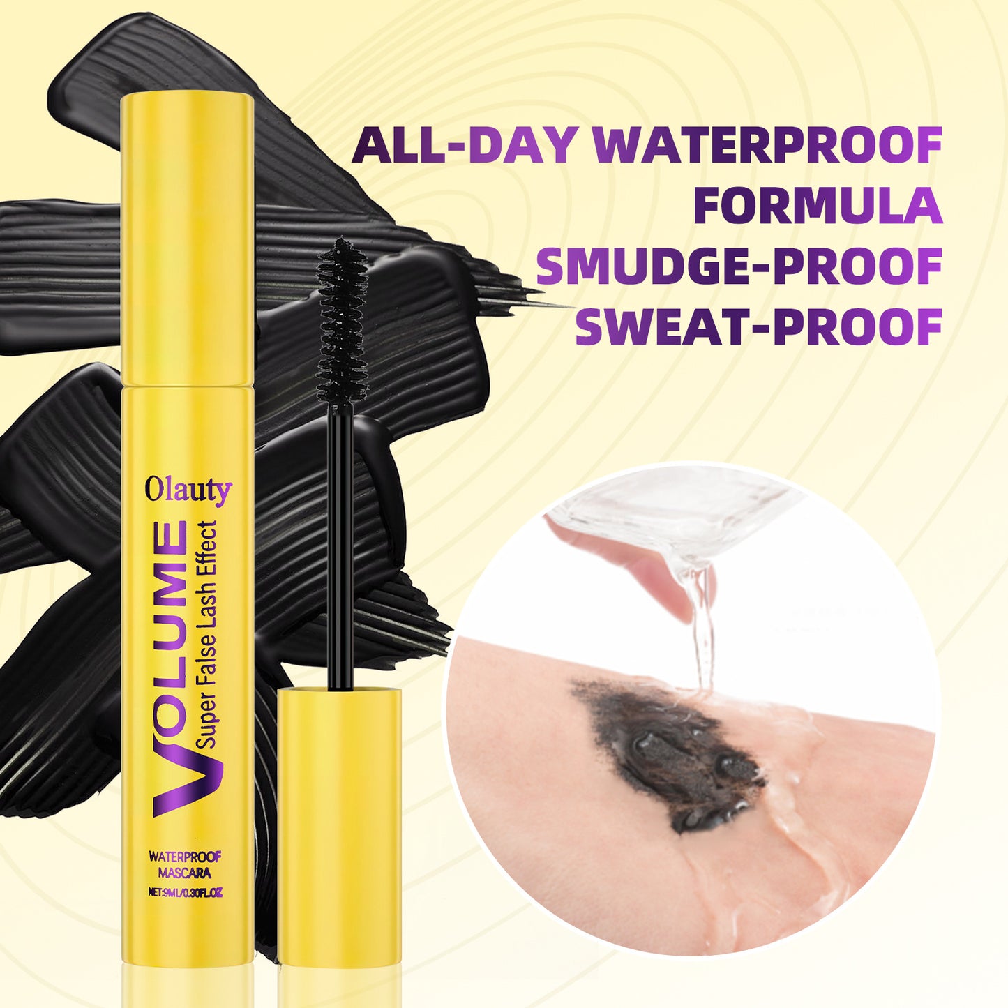 OLAUTY Waterproof Mascara | Volumizing Long-Lasting Lash Mascara