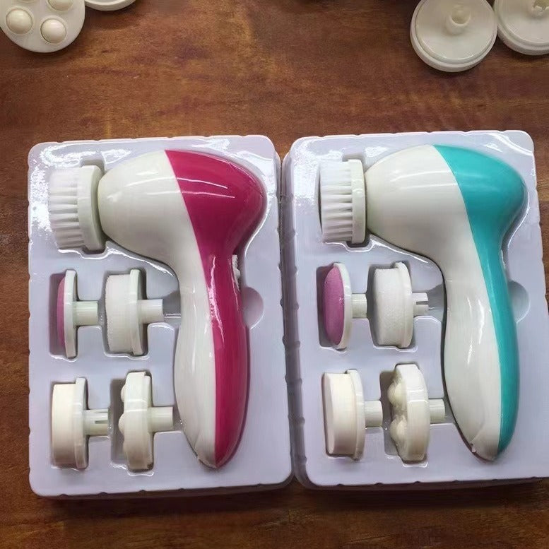 5-in-1 Facial Cleansing & Beauty Care Massager | Deep Cleansing Face Brush Set