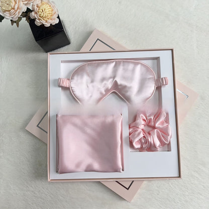 Luxury Satin Sleep Set | Eye Mask, Pillowcase & Scrunchie Gift Box