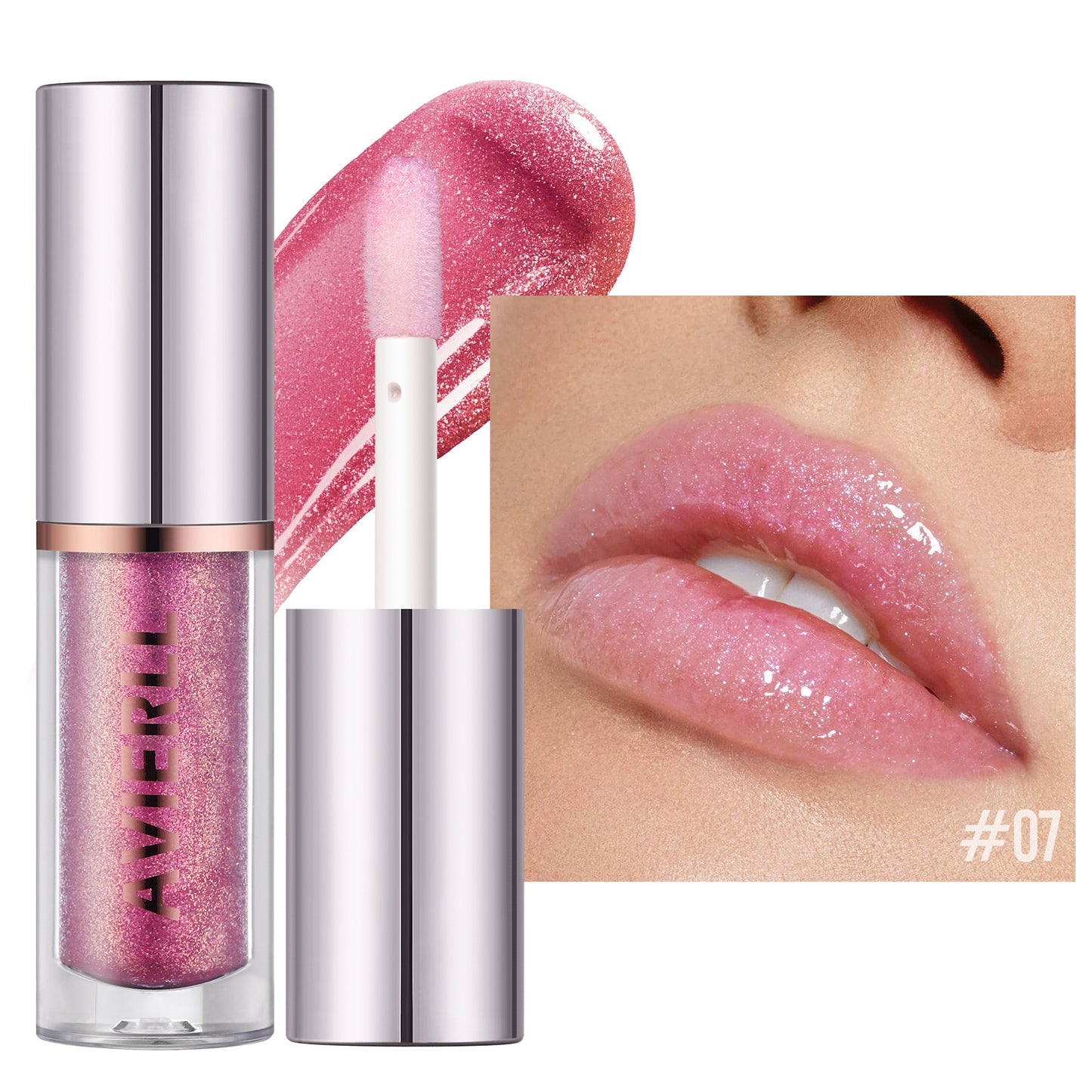 Avierll Glitter Lip Gloss | Hydrating Glitter Lip Gloss